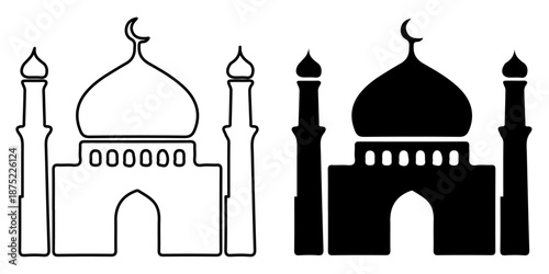 Mosque Architecture Silhouette