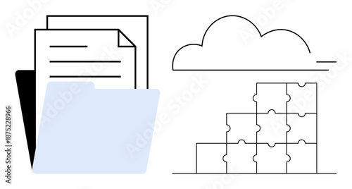 Cloud storage concept. Cloud storage provides secure file management and data organization. Cloud storage boosts collaboration and efficient data access. For tech, business, IT, innovation