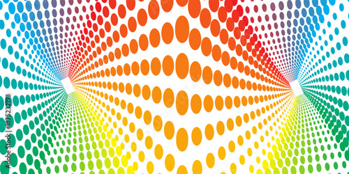 halftone swirl design