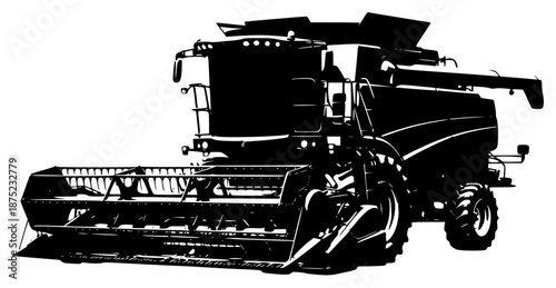 a black and white drawing of a large truck, black, drawing, illustration, large, silhouette, truck, against transparent background