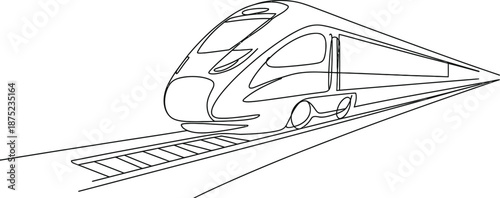 Railway train vector