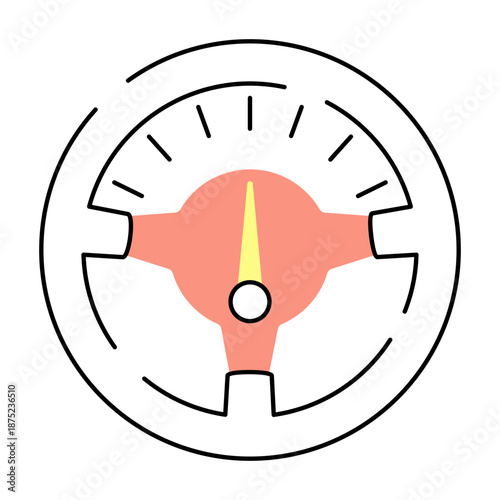 A sketchy style illustration depicting a racing dashboard