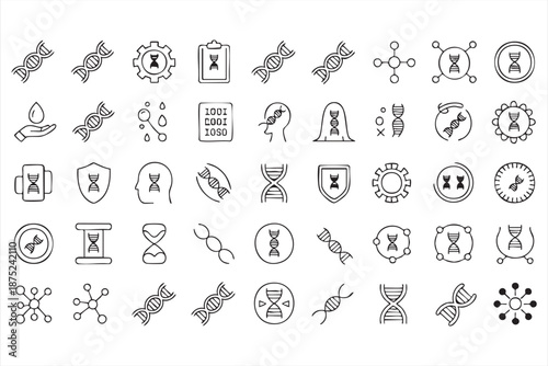 Genome Sequencing Icons for Bioinformatics Data Dashboards