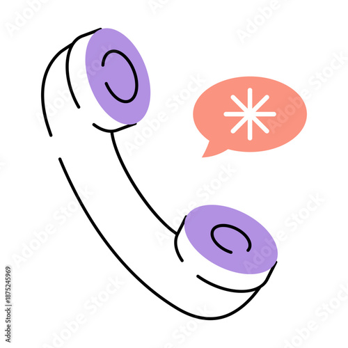 A sketchy style illustration showing an emergency call