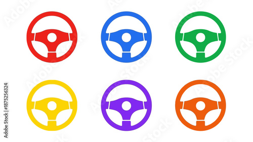 Colorful dessert icons ice cream cake donut and cookie designs