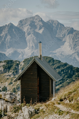 Outhouse (toilet)  in Triglav National Park in Slovenia's Julian Alps