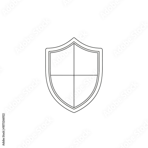 Free Download Minimalist Shield Icon Design for Security and Protection Concepts - GFXLoad
