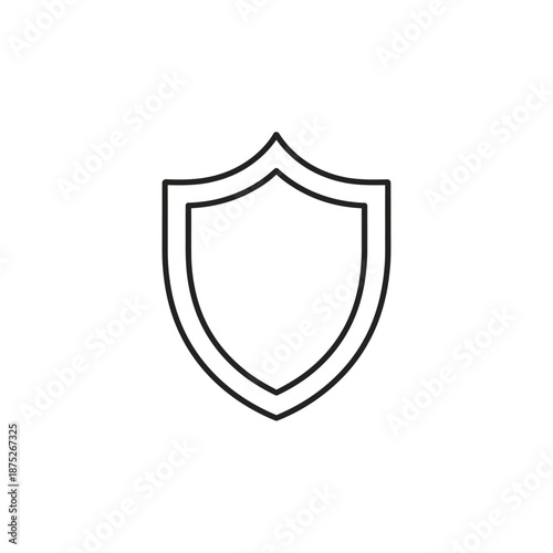Free Download Minimalist Shield Icon Illustration for Security and Protection Concepts - GFXLoad