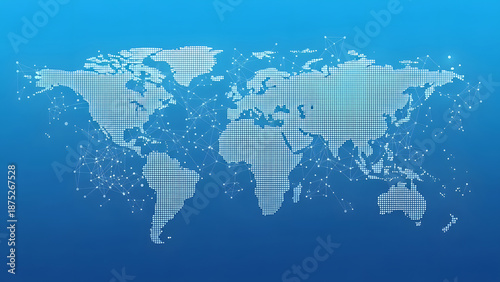 Global Technology Network Map, Connectivity Map, Network Connections.