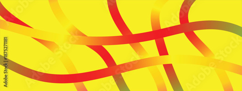 Collection colorful bold curved lines with loops. Simple childish vector scribbles and squiggles. Creative trendy style design.