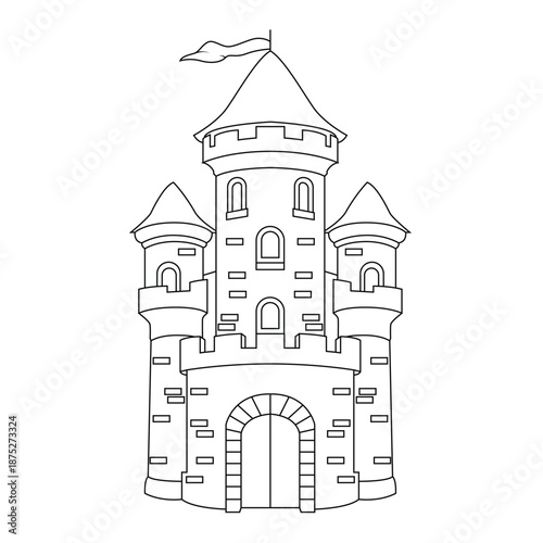 Castle Line Art