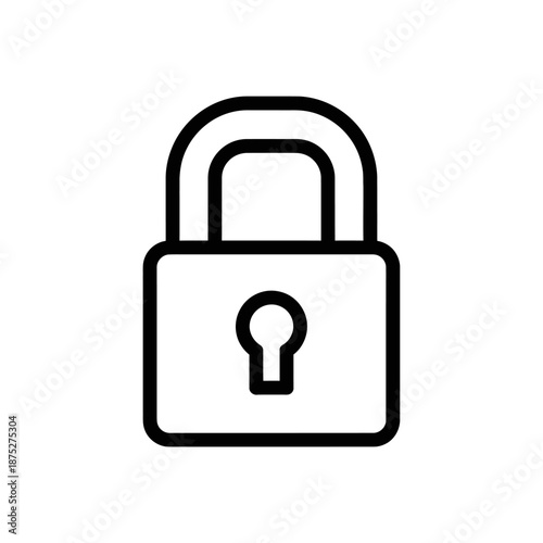 Secure Lock Icon Concept for Privacy and Data Protection in Digital Security