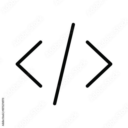 Digital code snippet displayed on a simple browser window interface icon vector graphic vector
