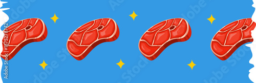 washi tape sprinkle pattern butcher theme