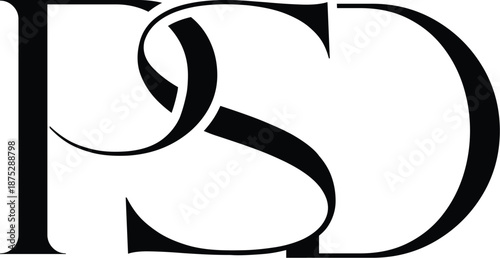 Letter PSD clothing logo