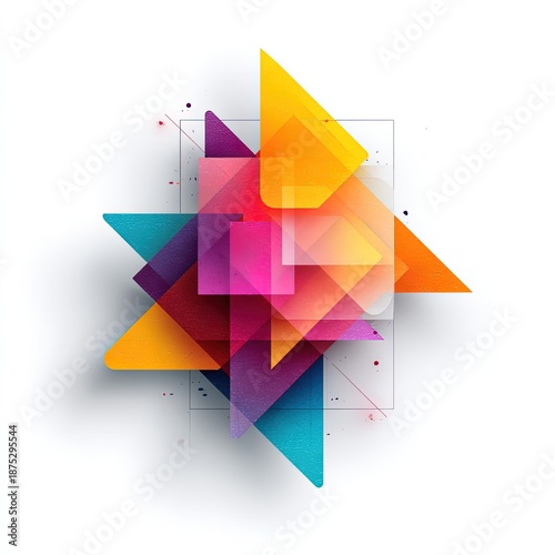 Colorful Abstract Geometric Shapes Design