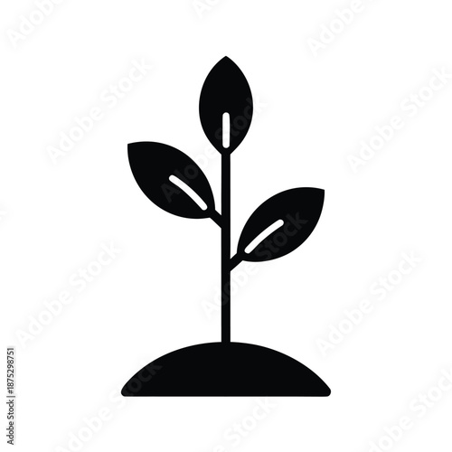 Planted Seedling Growth Icon