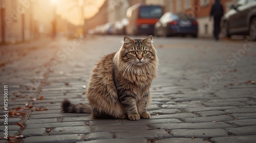 cat on the street