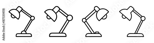 Illustration of desk lamps study lamps task lamps table lamps reading lamps office lamps design