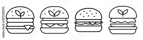 Delicious burger vector illustration: download high quality burger images and vector graphics for free use