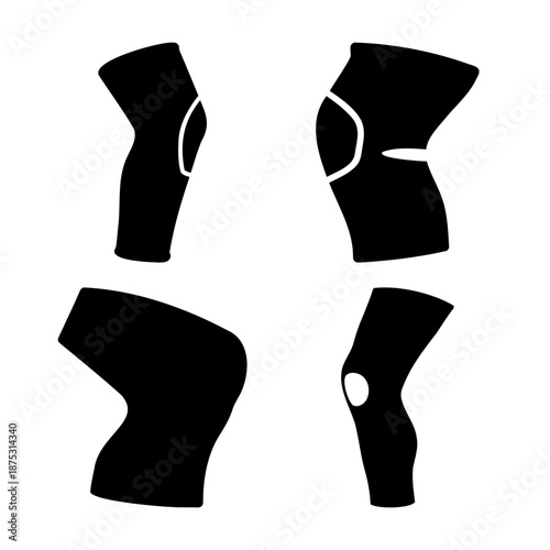 Collection of knee brace and compression sleeve designs for athletic and medical support