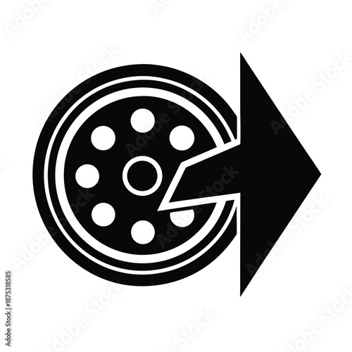 Reels Fast Forward Arrow Icon