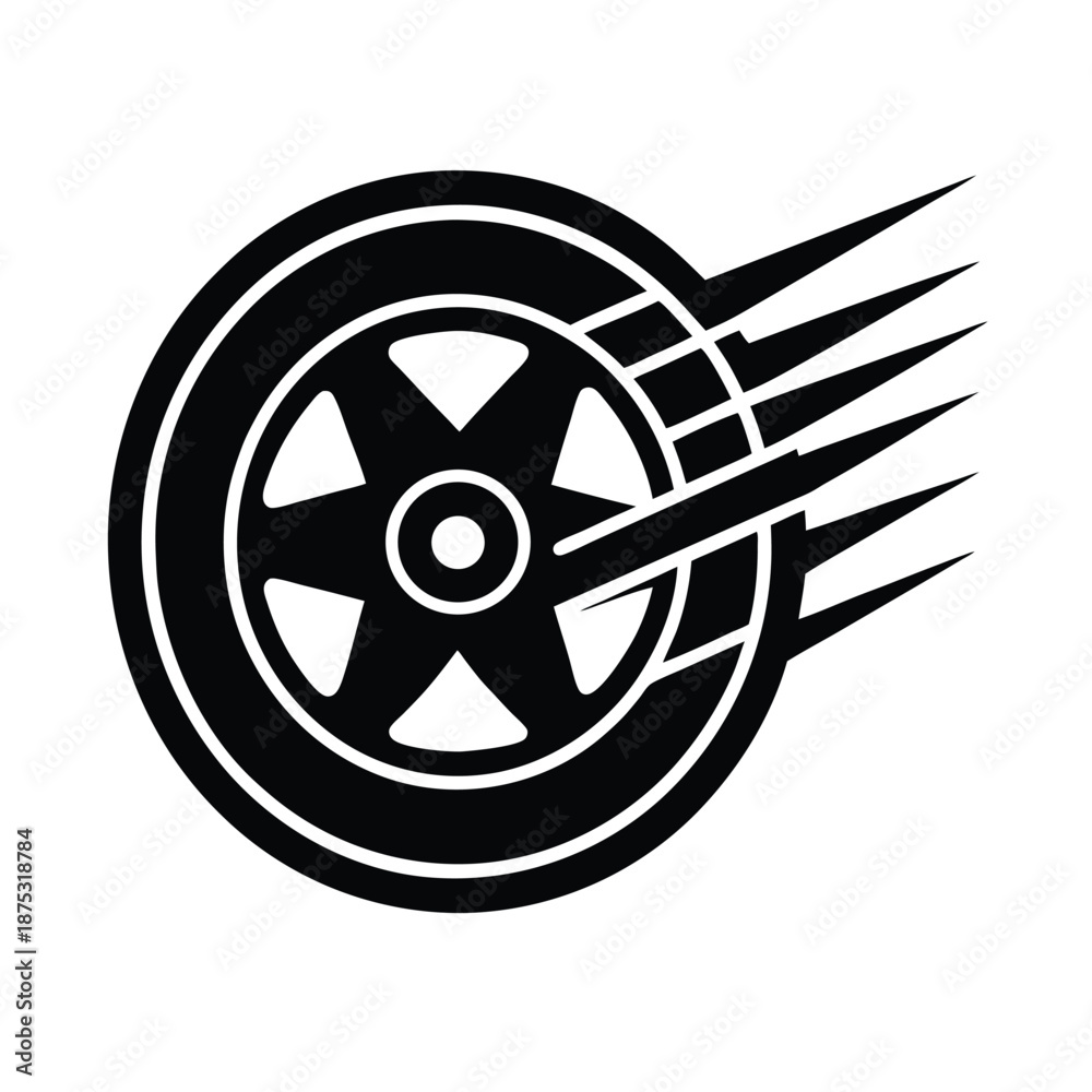 Fototapeta premium Reels Fast Forward Neon Icon