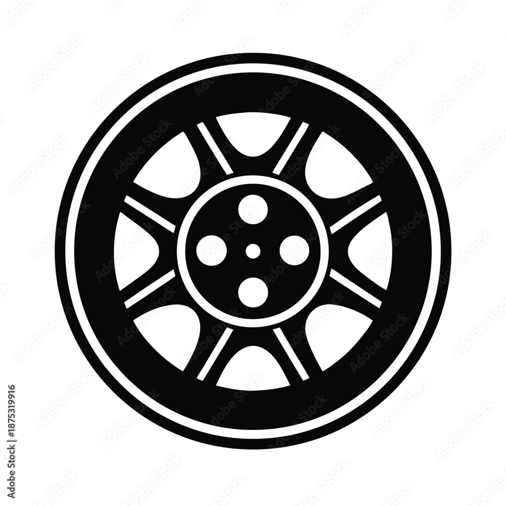 Fototapeta premium Reels Profile Picture Line Icon