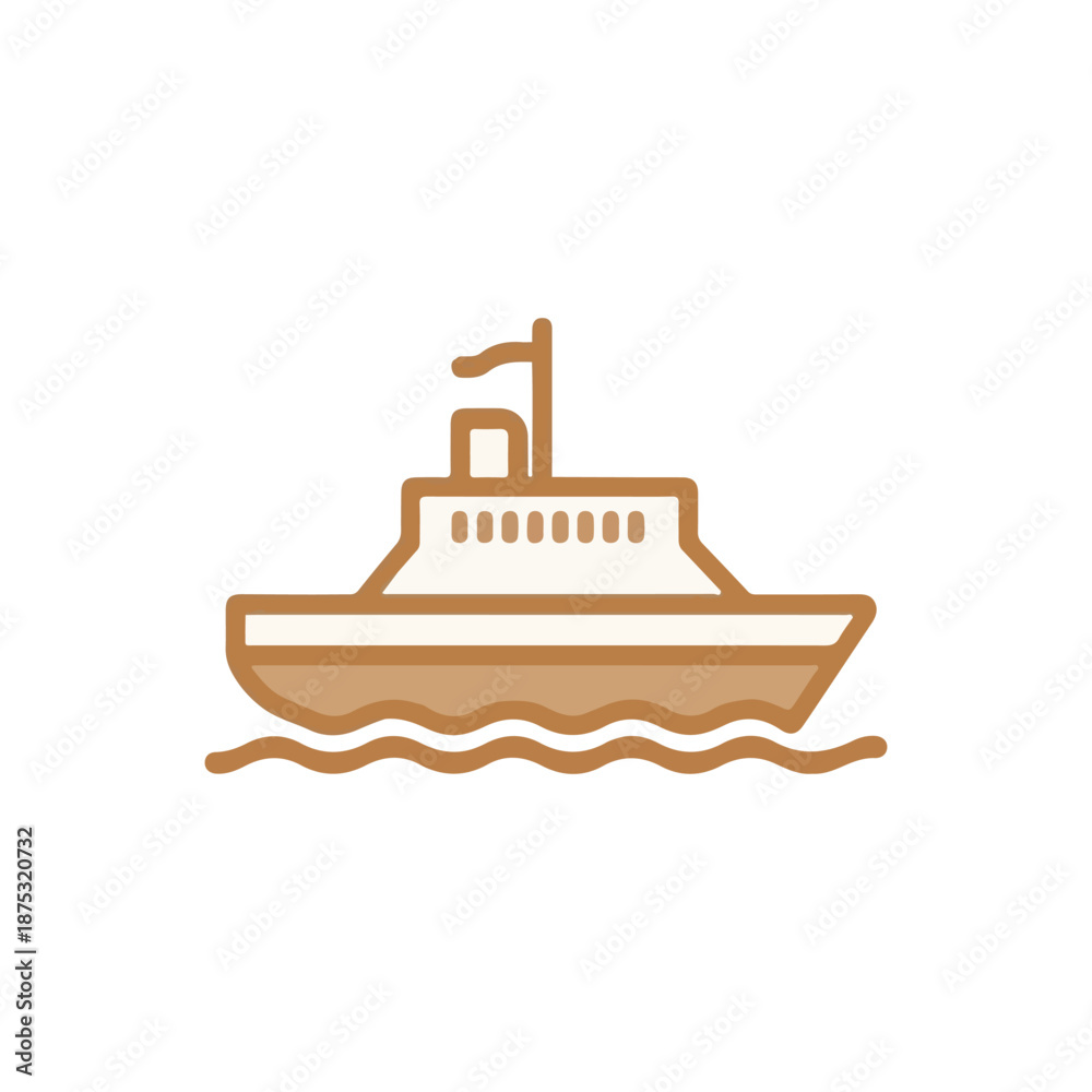 Obraz premium fishing boat vector illustration