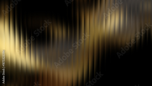 Abstract golden light streaks on a dark background
