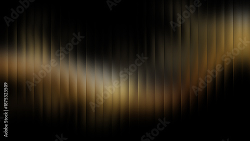 Blurry Golden Light Strip Across Dark Background from a Close-Up Viewpoint