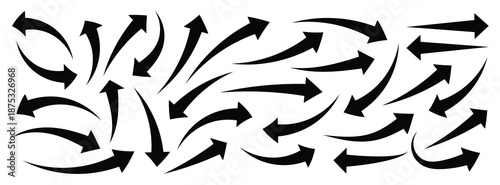  Arrow icon set black curve curve arrow  arrow icon Curved arrow icons. curved arrows set. arrow symbol collection. vector