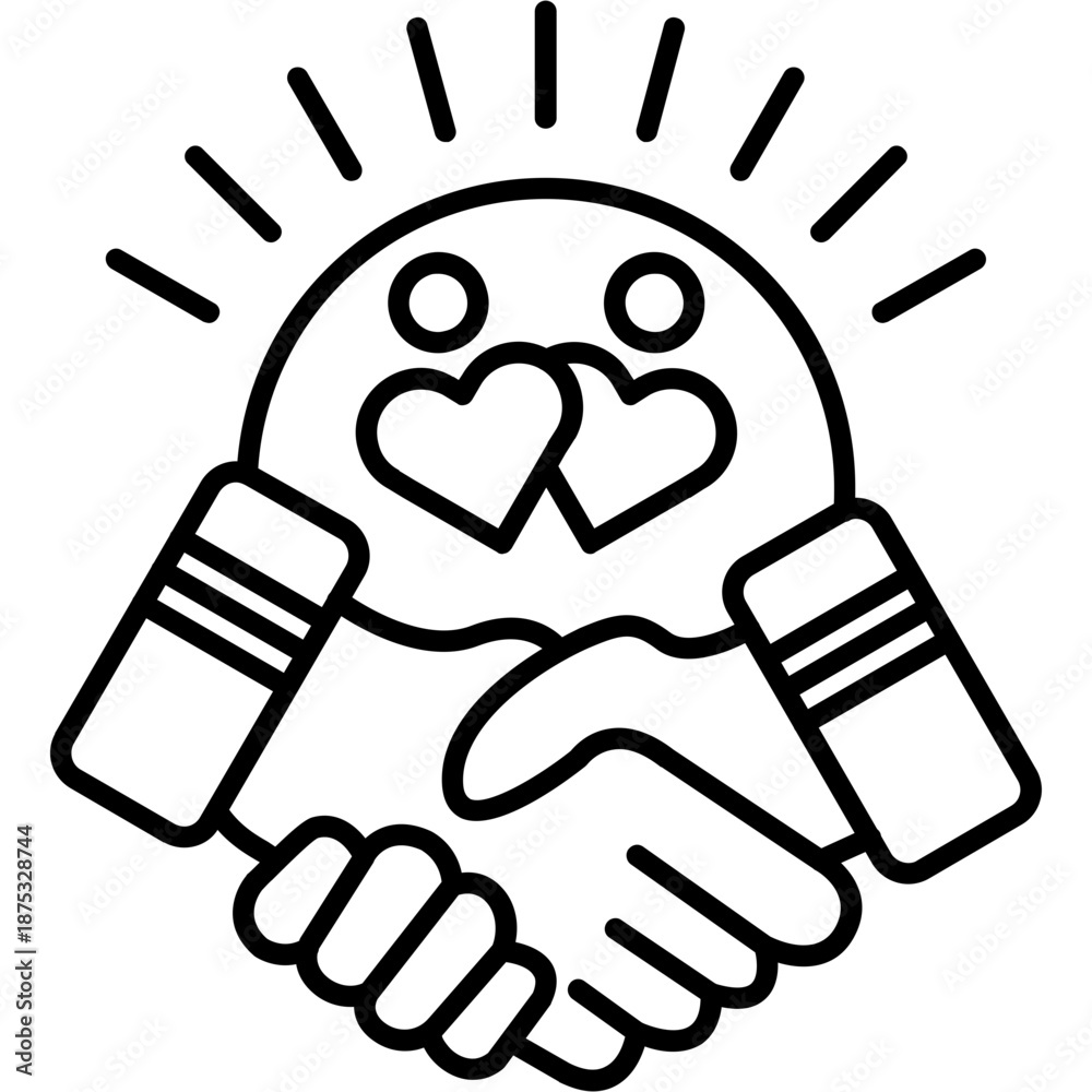 Obraz premium Relationship Outline Icon