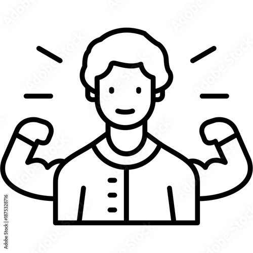 Confidence Outline Icon