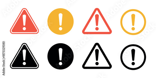 Warning caution sign attention danger exclamation symbol