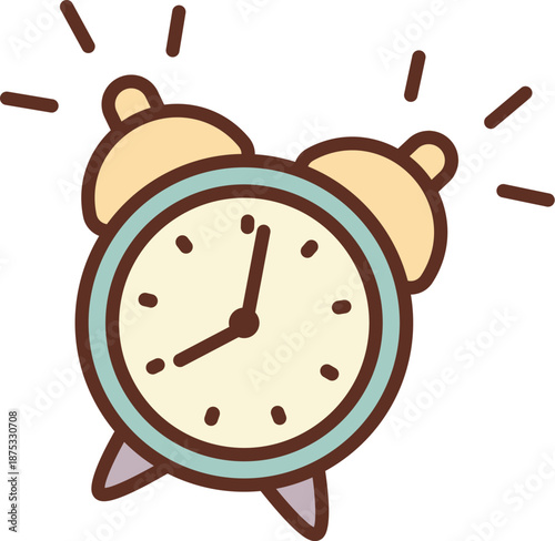 Alarm Clock Ringing Cartoon