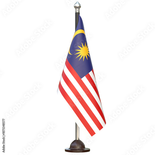 Malaysia Cloth Country Flag Desk Stand