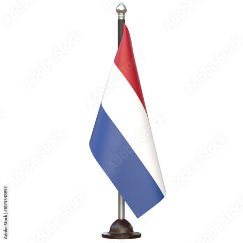 Netherlands Cloth Country Flag Desk Stand