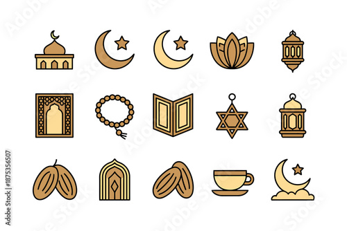 Religious Symbols Icon Set