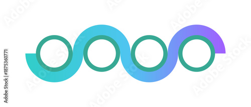 Text Free Circular Flow Infographic for Visualizing Process and Workflow