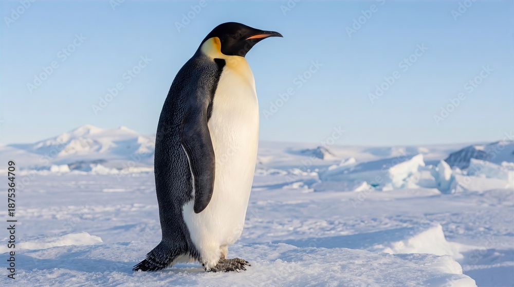 Fototapeta premium Emperor Penguin Antarctica, Polar Wildlife 