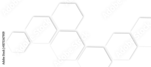 Futuristic 3D White Light out line hexagon Geometric Structure Featuring Abstract Polygonal Honeycomb Pattern, Technology-Inspired Design, and a Luxurious, Modern Vector Background for Innovation