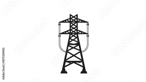 Electricity Pylon Transmission Tower Structure.