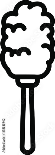 Cotton candy on a stick