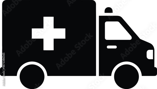 Ambulance vehicle icon