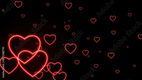 Romantic Heart Patterns Background for Valentine's Day Celebrations and Love-themed Events
