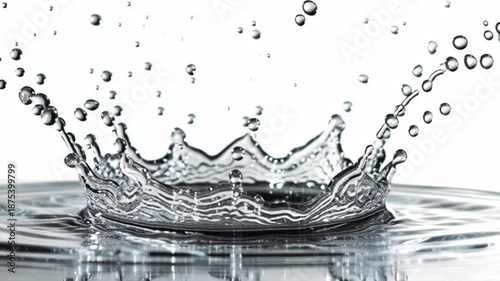Captivating Splash: Mesmerizing Water Crown Formation in High-Speed, Slow-Motion Display