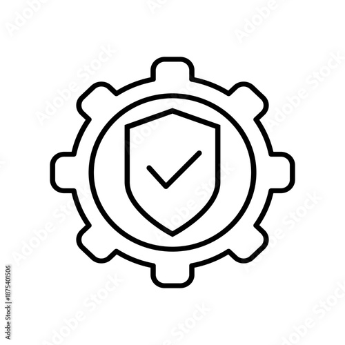 Protection vector icon. Defense Illustration sign.  Security symbol. safety logo.