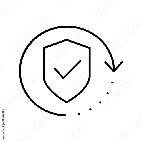 Protection vector icon. Defense Illustration sign.  Security symbol. safety logo.