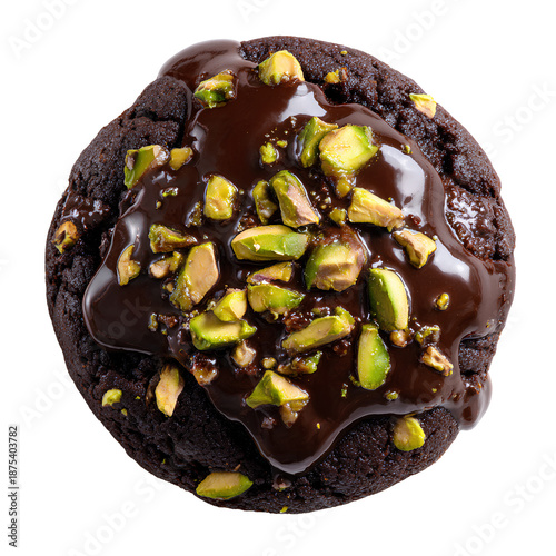 chocolate cookie with nuts